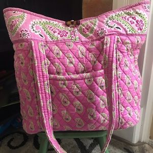 Vera Bradley Bermuda Pink paisley tote bag